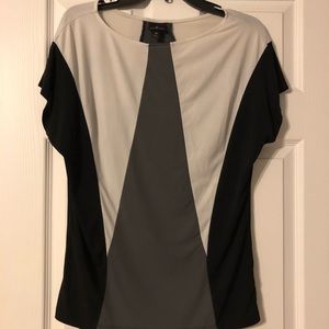 Worthington color blocked blouse